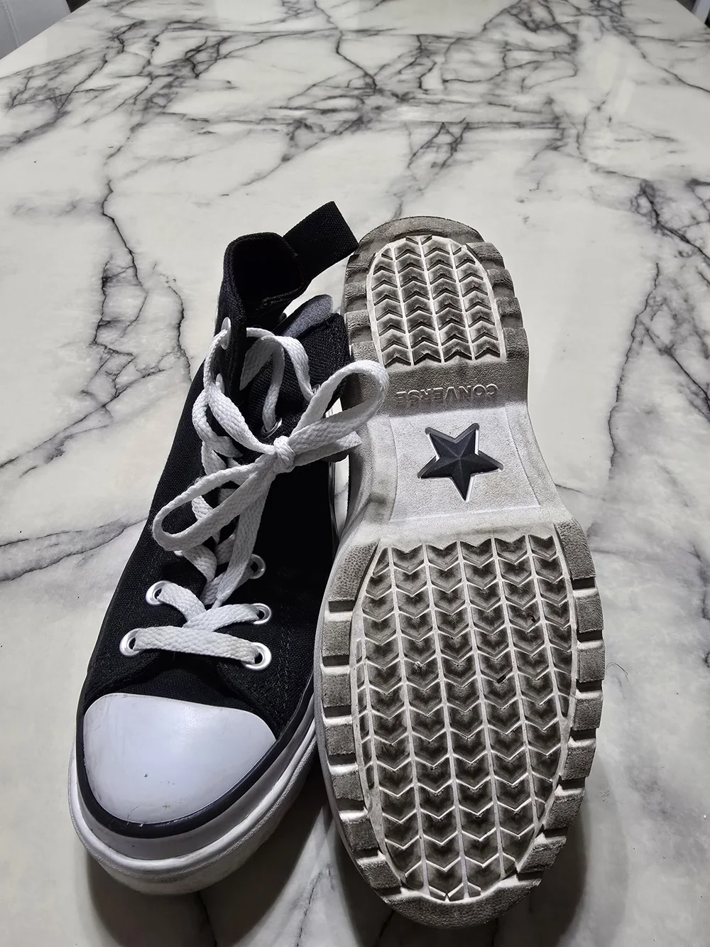 Converse Black and White High-Top Sneakers